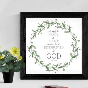 Dobbiamo essere pronti a lasciarci interrompere da Dio Dietrich Bonhoeffer, Digital Download, Cricut, Christian quote, Instant download