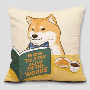 Shiba Inu Cushion Cover, Pillow Cover, Room Decoration