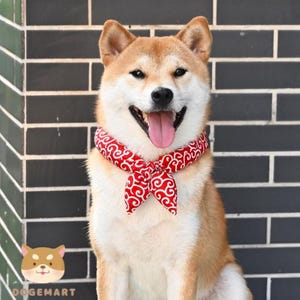Japanese Style Puffy Dog Collar / Dog Bow