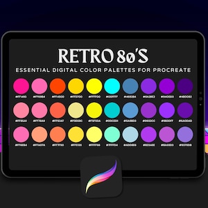 1980s color palette - Etsy 日本