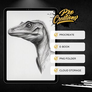 Animal Head Procreate Brush Stamps ‘dinosaurs’ 100 Tattoo Designs ...