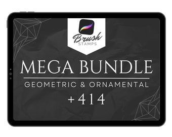 Procreate Brush Set: Geometric & Ornamental Tattoo Stamps (Digital Download)