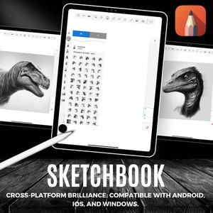 Animal Head Procreate Brush Stamps ‘dinosaurs’ 100 Tattoo Designs ...