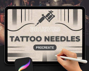 Tattoo Needles Procreate Brushes - Digital Art & Stencil Creation