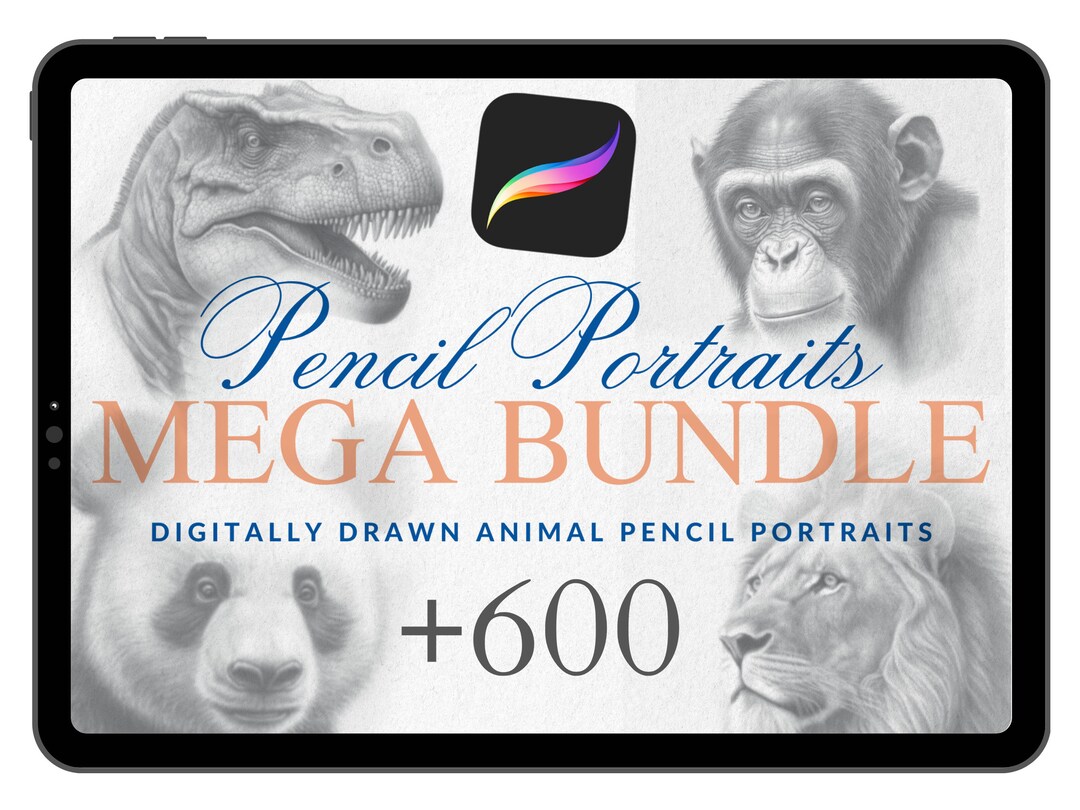 Buy Animal Head Procreate Brush Stamps mega Bundle 60 Tattoo Online in ...