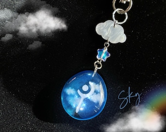 Retiring | Final Fantasy XIV Job Stone Keychain/Necklace - Sky