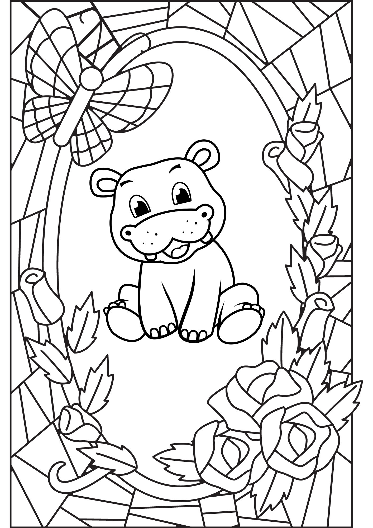 printable coloring page for girls and boys etsy