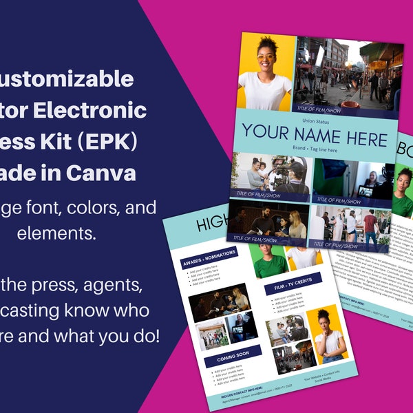 Actor Electronic Press Kit (EPK)
