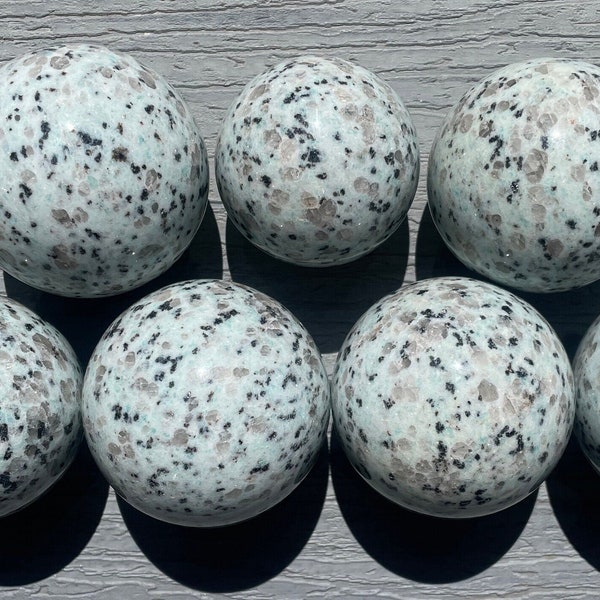 Kiwi Jasper Sphere | Sesame Jasper Spheres | Blue Jasper, Green Jasper | Small Medium Large Crystal Spheres | Kiwi Jasper Crystal Ball