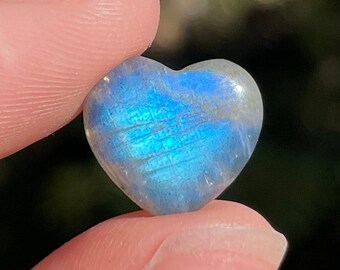 MINI Labradorite Heart | Small Flashy Labradorite Heart | Polished Labradorite Heart Crystals | Mini Crystal Hearts