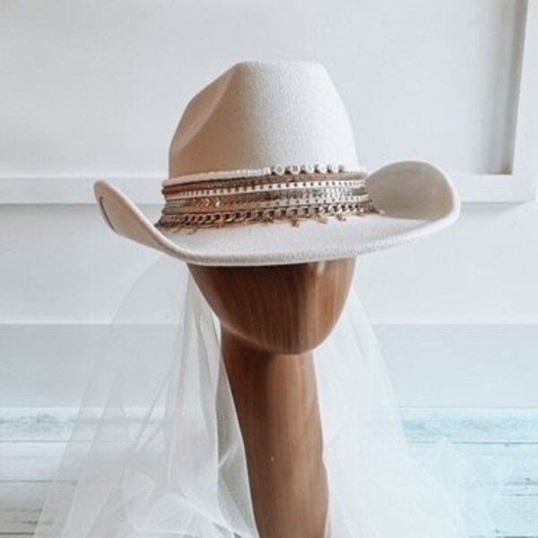 Bride Cowboy Hat - Etsy