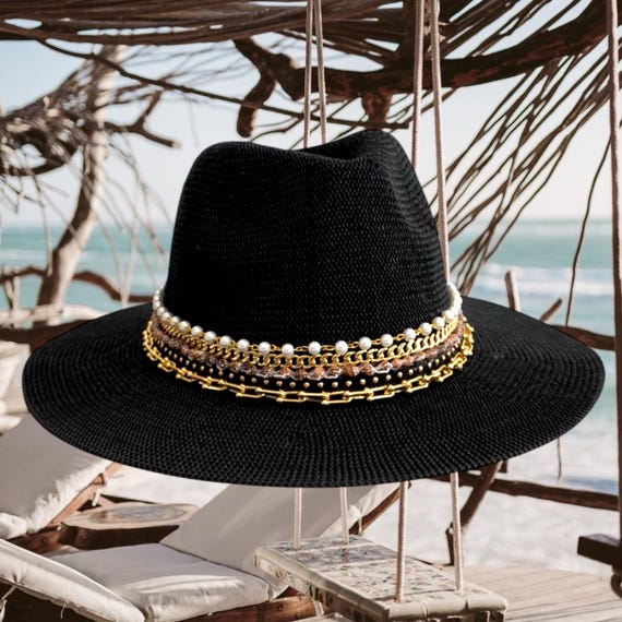 Stylish Womens Wide Brim Hat Men's Sun Hats Stylish Unisex Straw