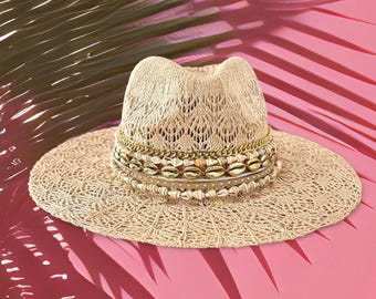 Lace Beach Panama Hat Vacation Sun Hat Personalized Luxe  display picture 2