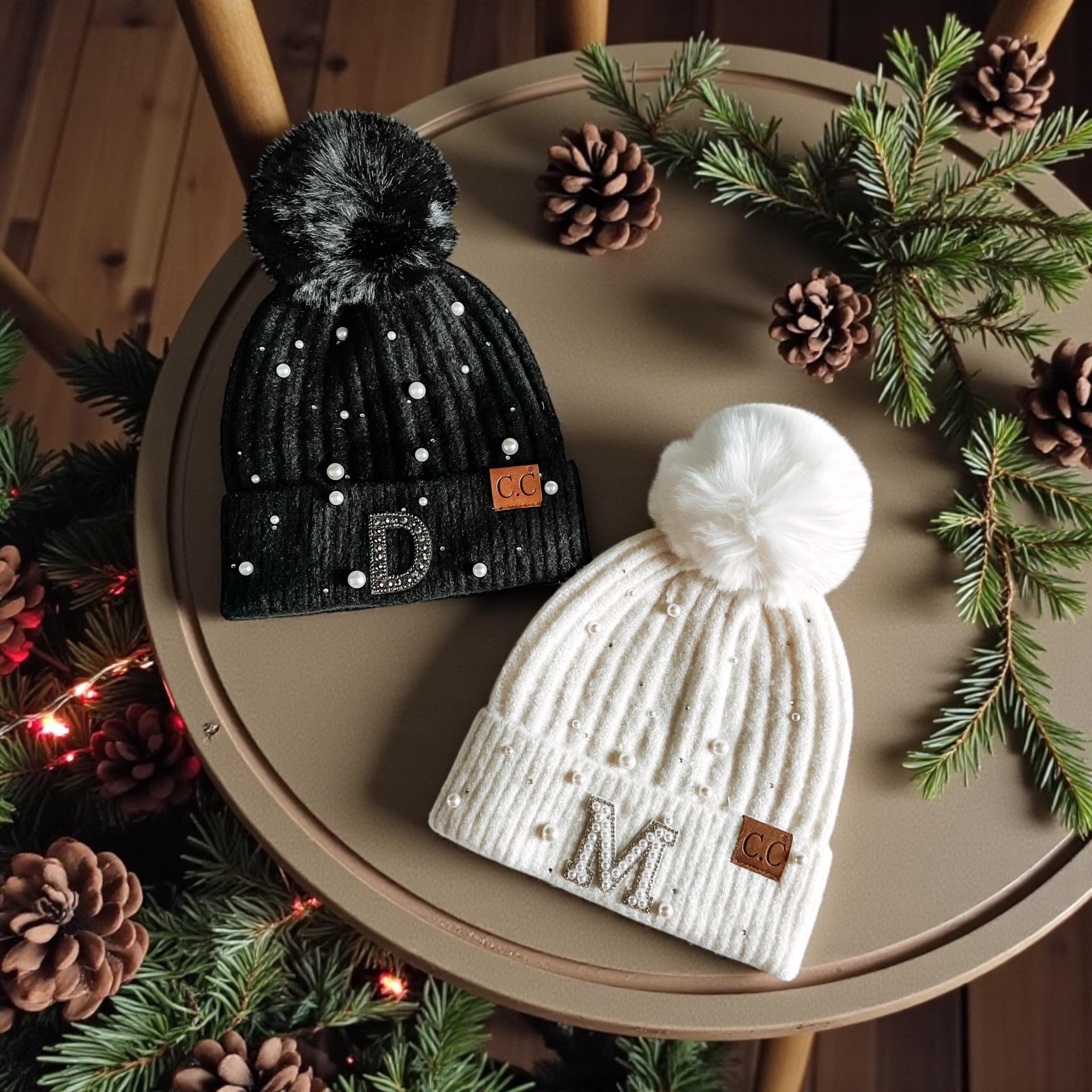 Fall Winter? Custom Beanie Skully Winter Hat Cap Designer in Beige or Black Gift ACCEHUT Unisex Beanie, Cozy Winter Ski Cap, Stretchy Cuffed  main image 2