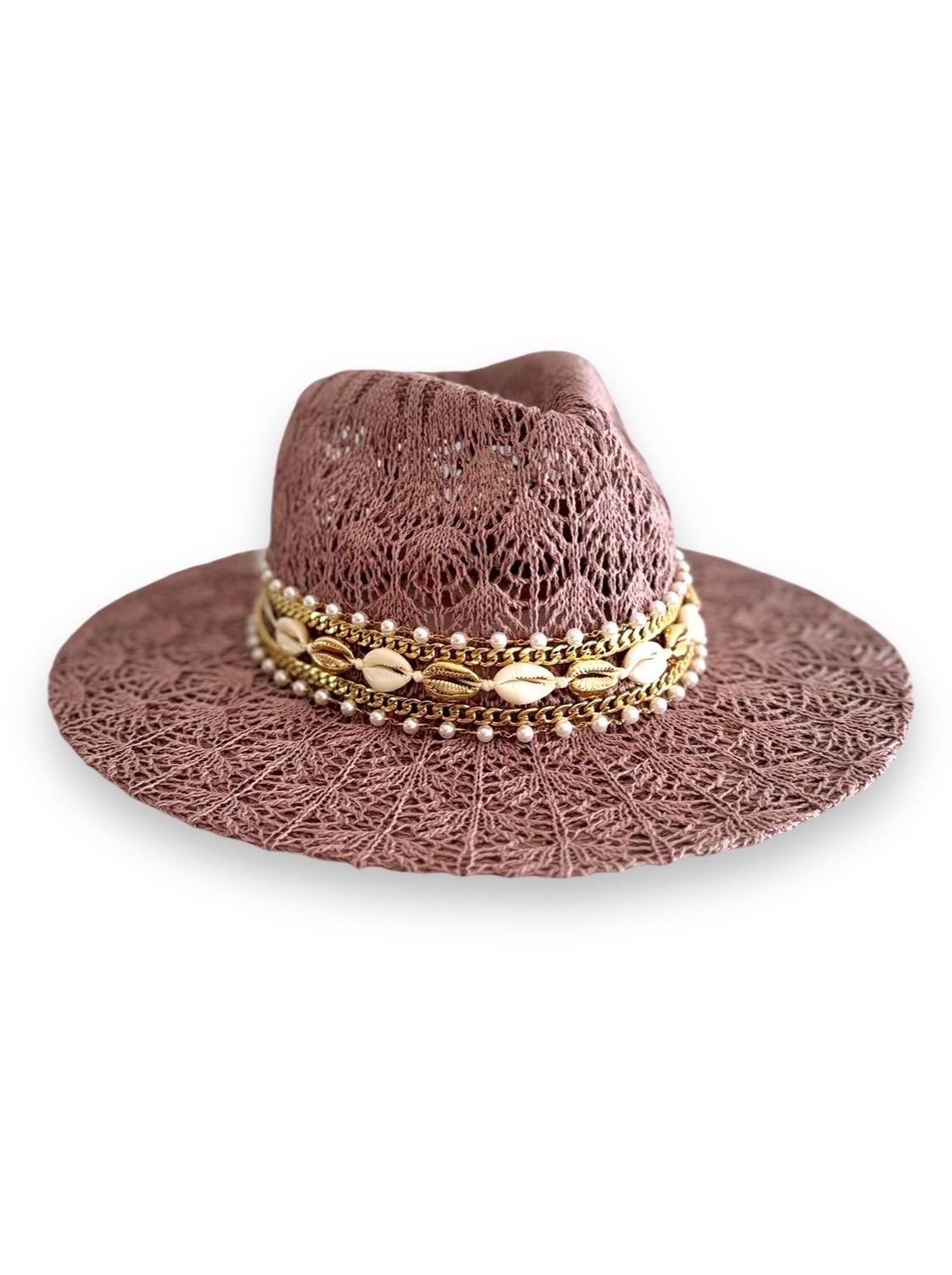 Lace Beach Panama Hat Vacation Sun Hat Personalized Luxe  display picture 3