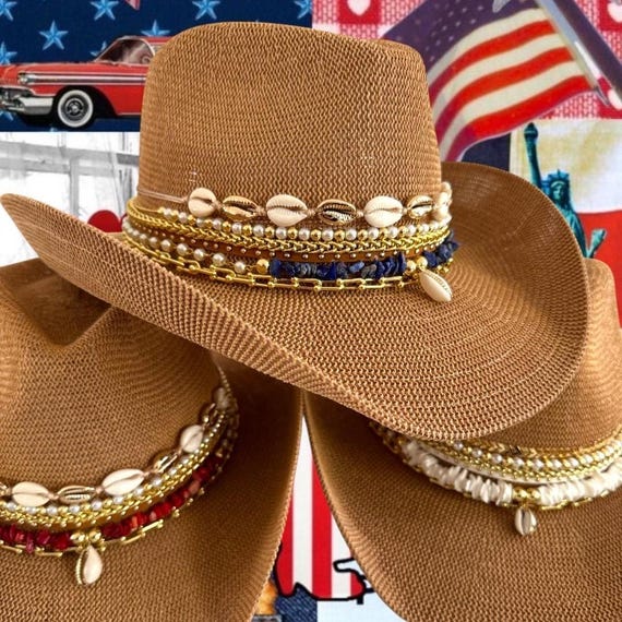 4896 Straw Cowboy Cowgirl Hats For Women Men Summer Beach Sun Hat Panama 61Cpzm2BjbL._AC_SY350_QL65_.jpg main image 4