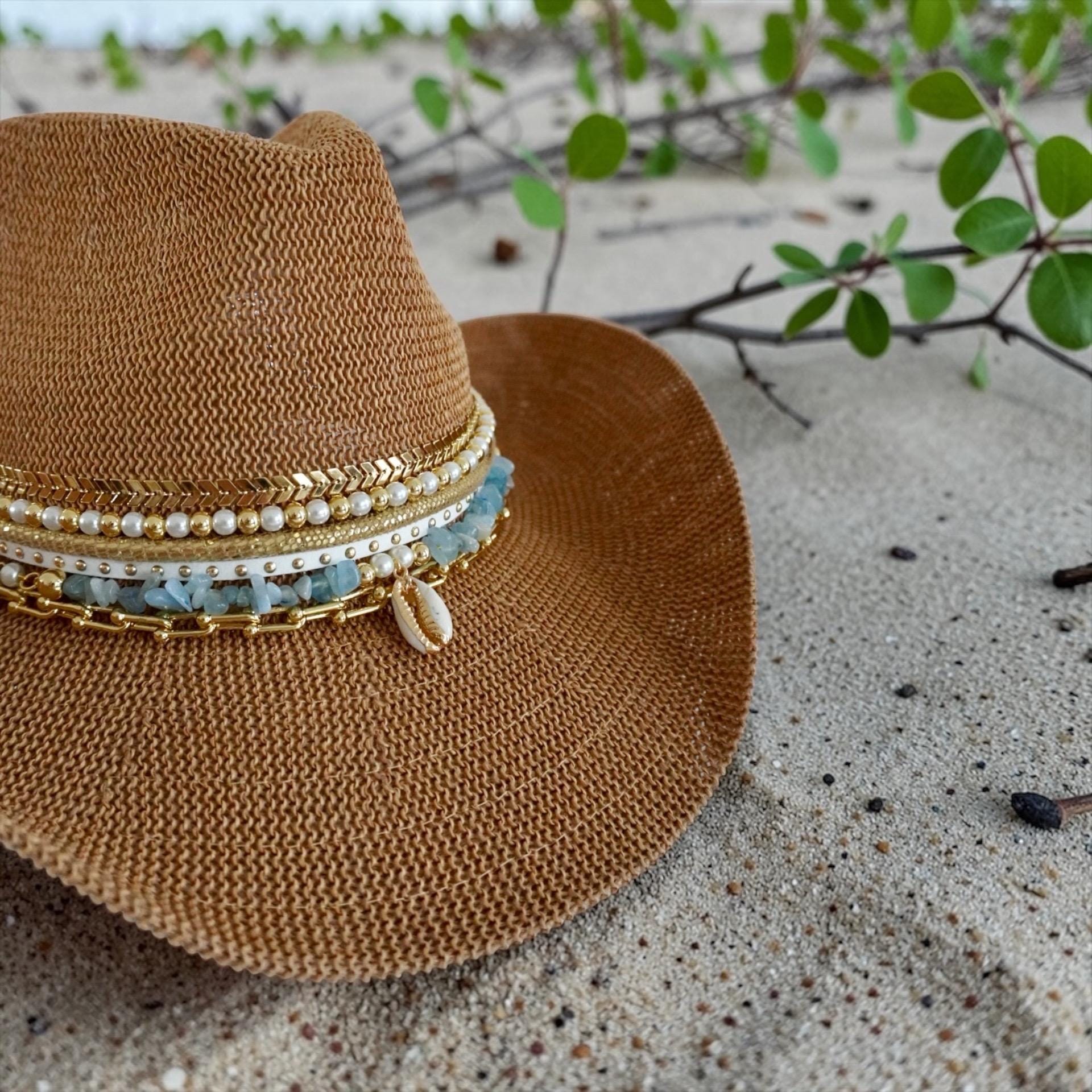 Tan straw hat festival beach summer pool brown vacay Cowgirl cowboy cottage Women Hollow Out Straw Cowboy Hat, Western Cowgirl Hat for  main image 2