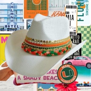 Game Day Cowboy Hat /  Custom College Hats