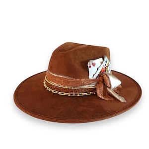 Cappello in stile western, cappello da gioco alla moda, cappello da festa, pezzo distintivo western, stile Nashville, protezione solare, oro 18k, moda rodeo, unico