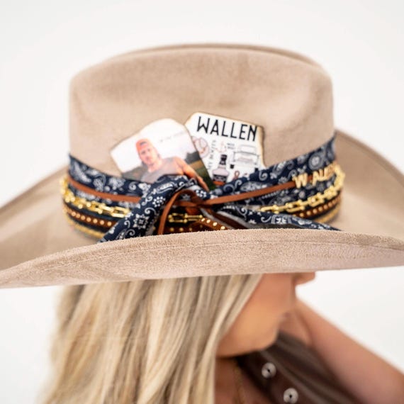 Black Custom Cowboy Hat: Morgan Wallen Themed Cowgirl Hat  display picture 3