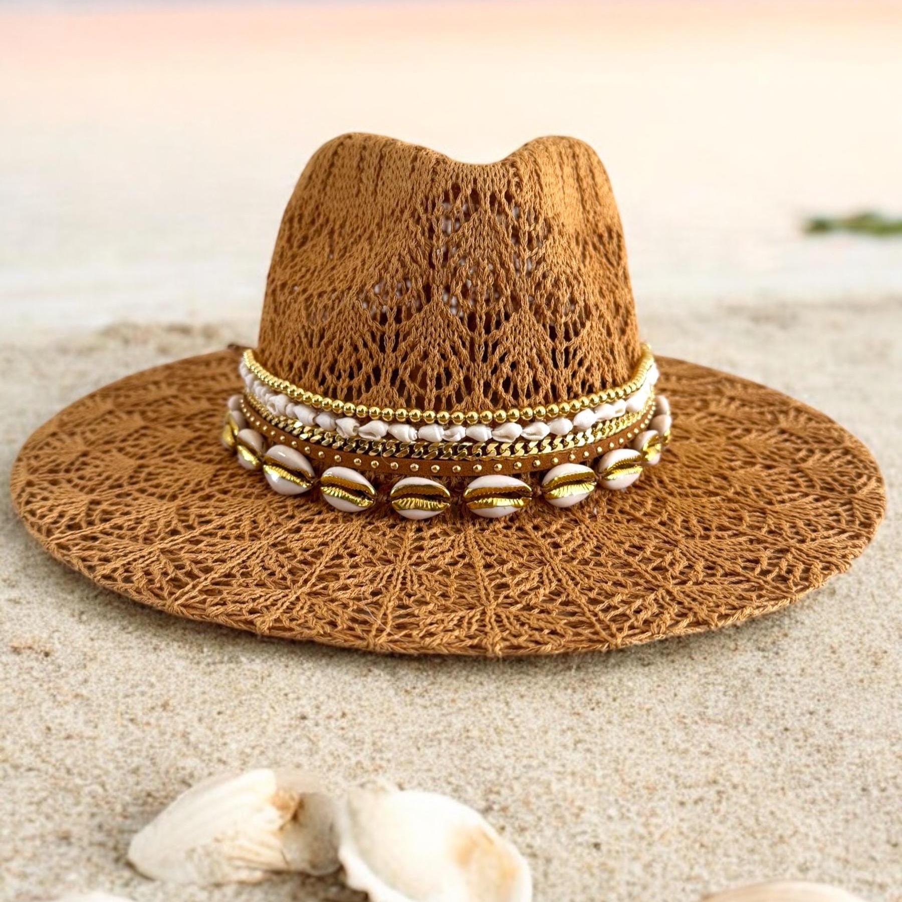 Lace Beach Panama Hat Vacation Sun Hat Personalized Luxe 