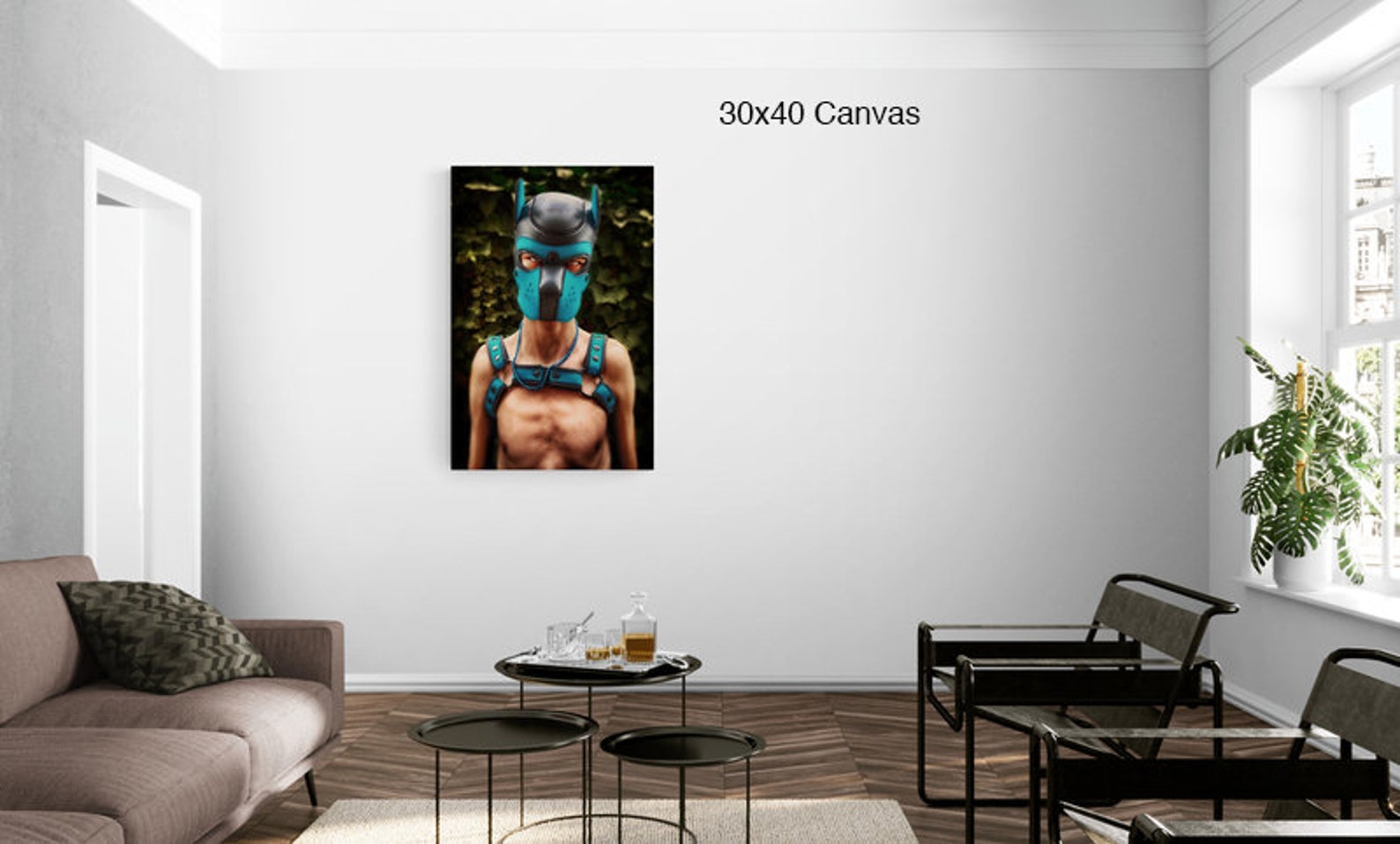 Canvas Prints of Pup Boy in Colorful Gear Color Nude - Etsy