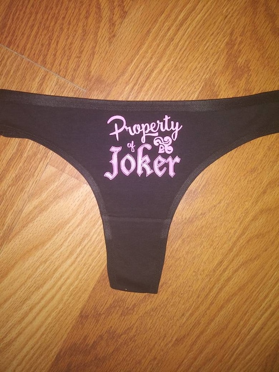 Harley Quinn Joker Movie Horror Sexy Thong Panties Naughty Etsy