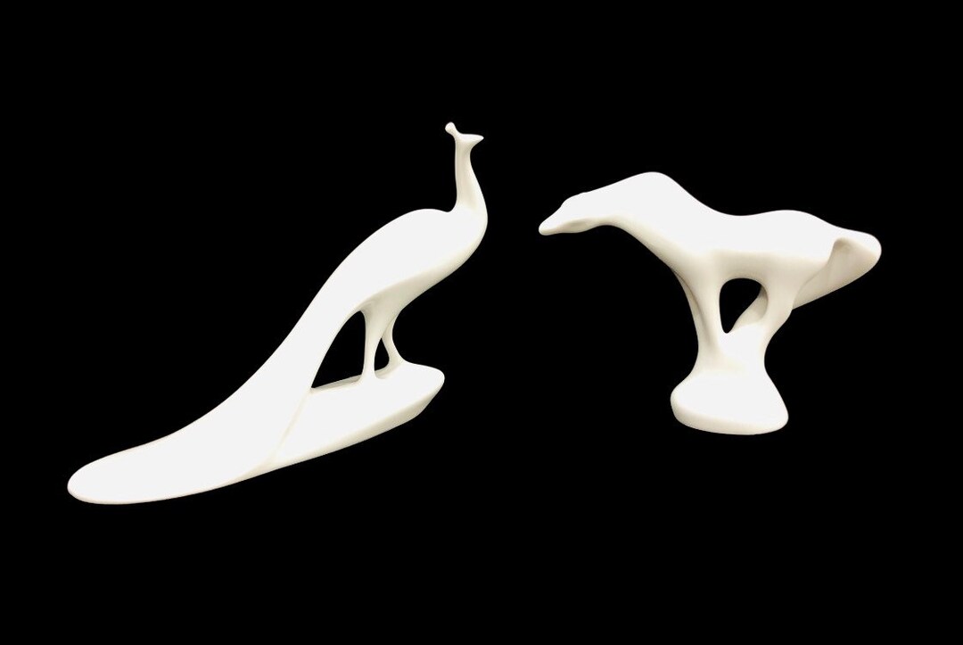 Art Deco Sculptures ROYAL DUX Bohemia Jaroslav Jezek Porcelain Etsy