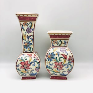 Vintage KAISER Germany Florenti Vases, fine Porcelain vases, German vases, Floral vases, Kaiser German