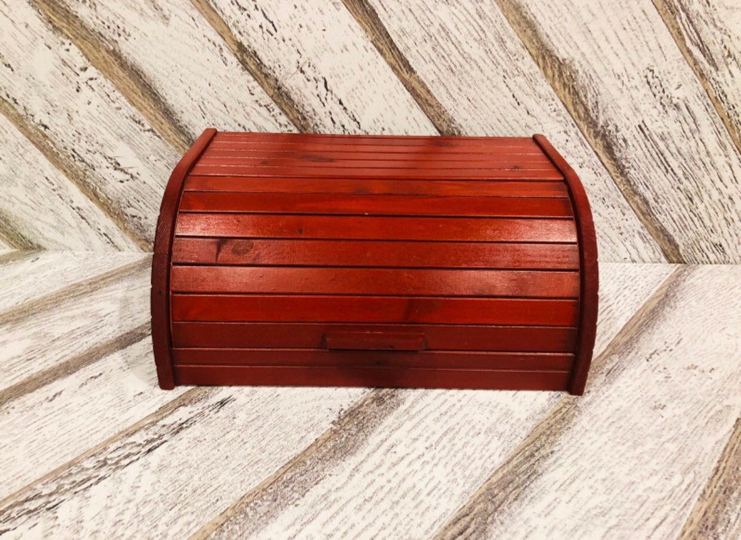 Vintage MCM Wood Bread Box Made in Sweden Pine Bread Box Etsy