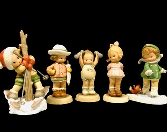 ENESCO Children Figuines Vintage Collectible Memories of Yesterday figurines, Lucie Atwell, Enesco 1980s to 1990s