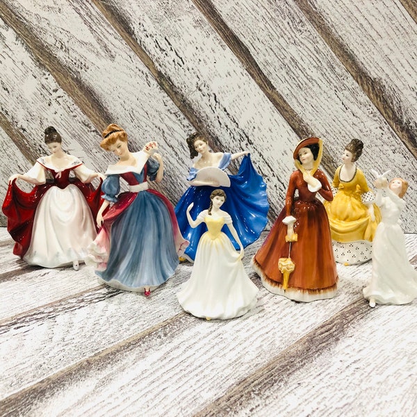 ROYAL DOULTON figurines Made in England Figure of the year Classics collection Pretty ladies figurines Vintage Doulton figurines