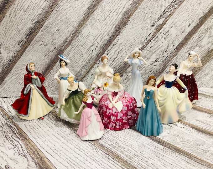 Vintage Royal Doulton Figurines Made in England Vanity Fair Etsy
