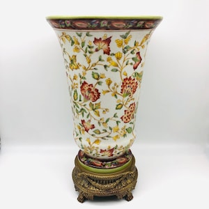 WL 1895 ウォン・リー磁器 ブロンズ 豪華な大きなボウル WWTT372 WL 1895 ウォン・リー磁器 ブロンズ 豪華な大きなボウル WWTT372
