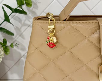 Custom Bag Charm, Custom Charm Keychain, Letter Charm, Gift for Girl, Purse Accessory, Personalized Gift, Keychain, Purse Charm