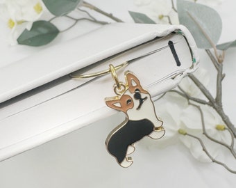 Corgi Bookmark, Dog Bookmark, Dog Lover Gift, Dog Lover Bookmark Bookish, Bookmark Gift, Gift for Book Lovers, Reading Lovers