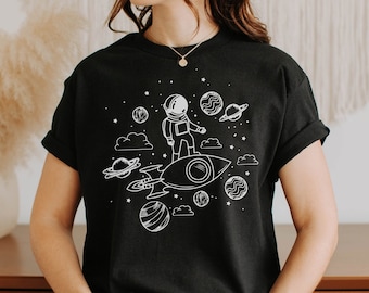 Space Astronaut Shirt, Solar System Shirt, Funny Planets Shirt, Space Birthday Gift, Funny T Shirts,Trendy Tees,Unisex Graphic Tees,Spaceman