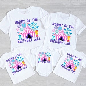 Carnival Themed Birthday Shirt, Custom Birthday Matching Shirts, Family Matching T Shirts, Birthday Girl, Birthday Group Shirt, Circus Theme