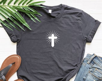 Christian T-shirts, Christian Unisex T-shirt, Faith T-shirts, Jesus Christ T-shirt,Christian Pray T-shirt,Cross, Bible Verse,Believe T-shirt