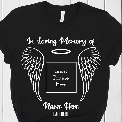 In Loving Memory Floral Memorial T-shirt Funeral Shirt for - Etsy