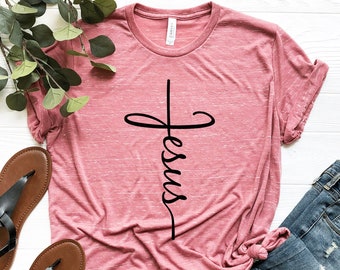 Jesus T-Shirt, Jesus Shirt, Christian Tee, Worship Shirt, Religious Shirt, Jesus Love Tee, Pray Shirt, Blessed Shirt, Unisex T shirt