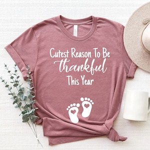 Thankful Shirt, Pregnancy Announcement Shirt, Pregnancy Thanksgiving Shirt, Thanksgiving Maternity Shirt, Extra Thankful This Year, Pregnant