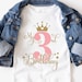 Bump And Beyond Designs Third Birthday Girl Shirt – Glitter Gold “3” Outfit, 3T Size, Peach Raglan Top