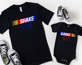 Shake and Bake Shirts,Dad and Baby Matching Shirts,Father Son Tshirt,Daddy and Me Outfits,Fathers Day T-Shirts,Fathers Day Gift,New Dad Gift