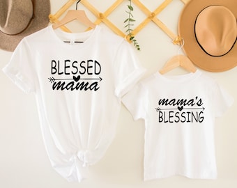 Mommy And Me Shirts, Mama Mini Matching Shirts, New Mom T Shirt, Mom and Daughter Shirts,Gift for Her,Shirt for Women,Family Matching Shirts
