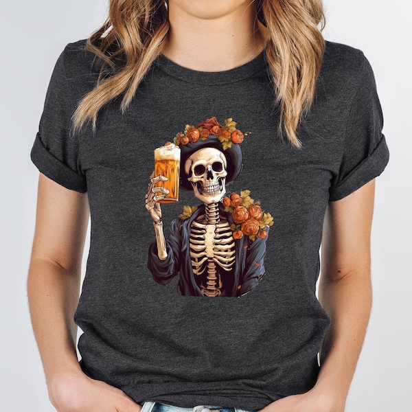 Octoberfest Skeleton T-Shirt, Oktoberfest Shirts, Beer Shirt, I Love His Schnitzels Shirt, Octoberfest Tee Shirt, Funny Oktoberfest T-Shirts