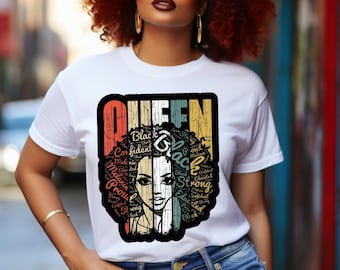 Black Queen T-shirt,Brown Sugar T-shirt,Black Excellence T-shirt,Afro Girl Tshirt,Black is Beautiful,Gift For Black Woman,Black History Gift