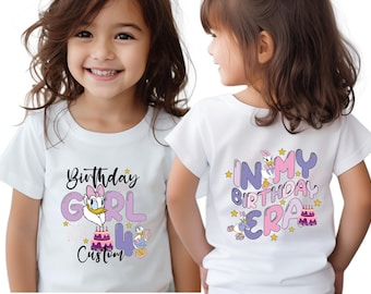 Personalized Birthday Girl T-shirt Disney Birthday Girl T-shirt,Custom In My Birthday Era T-shirt,Birthday Girl Party T-shirt,Birthday Kids