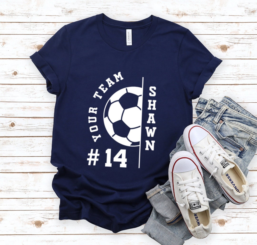 Custom Name and Number Soccer Shirt, Custom Soccer Team Name