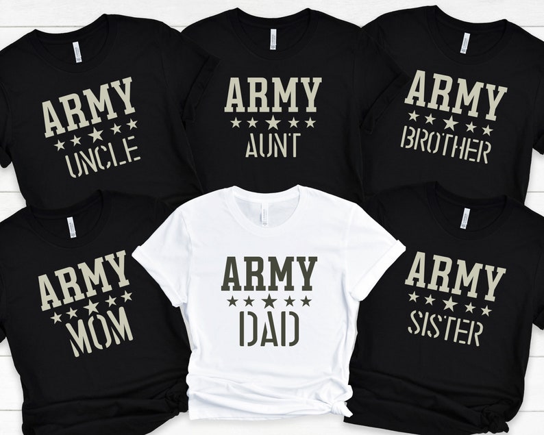 Army Family Shirts Army Mom Shirt Army Dadsoldier - Etsy